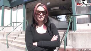 British red head 18 pick up on street for home sex