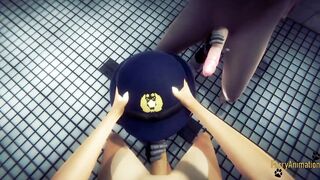 Zootropia Furry Cartoon 3D - Judy Hopps into a Three-Way with cummed - Disney Yiff Fursuit Manga cartoon Japanese Porn