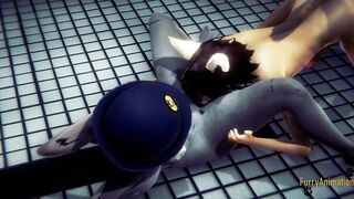 Zootropia Furry Cartoon 3D - Judy Hopps into a Three-Way with cummed - Disney Yiff Fursuit Manga cartoon Japanese Porn