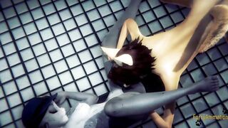 Zootropia Furry Cartoon 3D - Judy Hopps into a Three-Way with cummed - Disney Yiff Fursuit Manga cartoon Japanese Porn