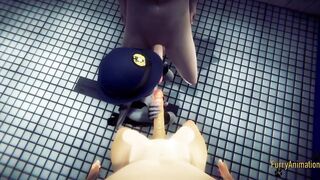 Zootropia Furry Cartoon 3D - Judy Hopps into a Three-Way with cummed - Disney Yiff Fursuit Manga cartoon Japanese Porn