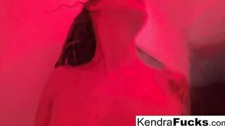 Bombshell Kendra Cole takes a hot shower!