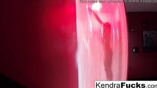 Bombshell Kendra Cole takes a hot shower!
