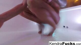 Bombshell Kendra Cole takes a hot shower!