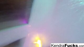 Bombshell Kendra Cole takes a hot shower!
