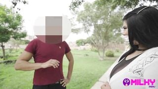 Ella puso una sola condición para seguir grabando porno y fue follar con un desconocido…. La beautiful tetona Mishell is back