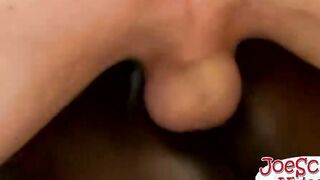 Joe shows Eric why guys are better than girls in giving a bj