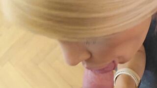 Stunning blonde properly serviced by an English gentleman