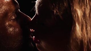 Interracial couple does sinful acts while water gently falls