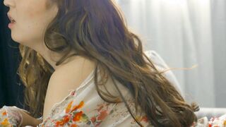 Sensual sexy mom suck stud dick then fucked on sofa