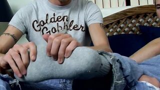 Fetish buddies Kelan Carr and Ryan Connors anal fuck