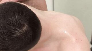 Nate adores his hairy, burly stepfather so much to offer his body