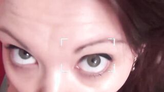 English redhead in hot pants pleasures nerd with fellatio