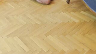 Petite babe obeys classy UK senior during sex session