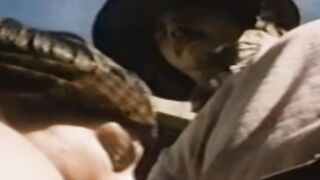 Studs cock sucking and bare banging by the river