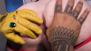 Stud sucks tattooed gaysian off before being rammed rough