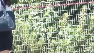 Real Japanese schoolgirls peeing in the outdoors