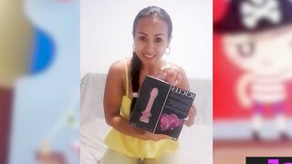 Big tits teen tries new big sex toy