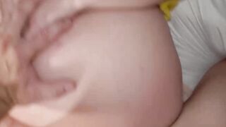 Blonde MILF Olive Glass pleasures her stepson until he cum