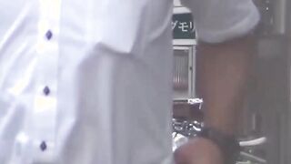 Japanese schoolgirl babes filmed by watchful voyeur