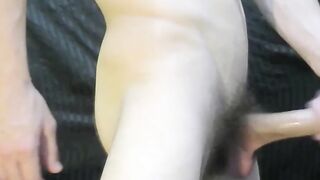 Jacked dude with insanely girthy cock and balls shows off
