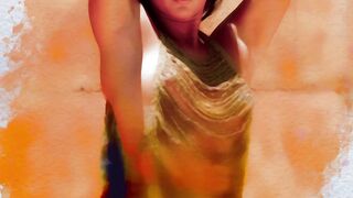 Small tits Latin teen shows perfect body