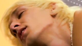 Blonde twink Ryan Morrison knows how to ride a huge dong