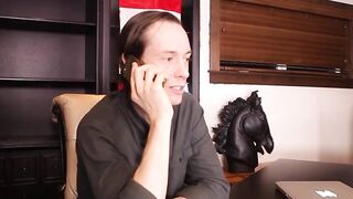Hot chubby goth babe sucks a fat cock for her extra tip