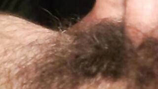 Deviant mature man plays with his big cock and shoots jizz