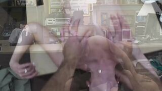 Kinky wife pounded doggystyle on hidden cam after throatfuck