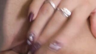 Beautiful Euro brunette Azure Angel reverse cowgirl pounded