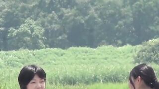 Japanese schoolgirls peeing really hard at lunch break