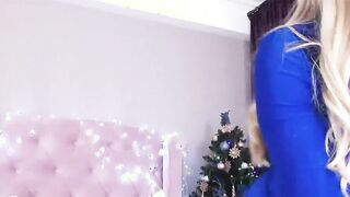 Spanish blonde flashing nice tits on webcam