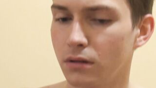 Bareback banging with two twinks after hot and sexy blowjob