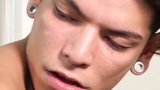 Young jock latino asshole licked and penetrated by bare cock