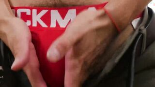 Good looking Russian jock Dmitry Osten solo masturbation