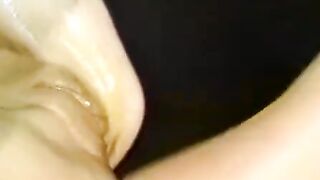 Big Titted lesbo dom stretching subs tight butt with a fake-dick