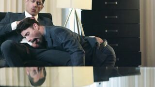 Classy hunk Drew Dixon deepthroats his boss Rocky Vallarta