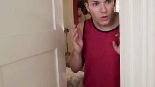 Nympho milf caught sucking on step sons big dick
