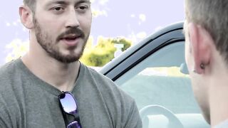 Cute young man gets his butt hole devastated in threesome