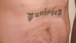 Mature pervert rubs his cock and splooges all over the place