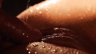 Exotic and sensual sexual experience under a strong rain