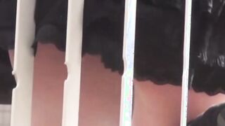 Japanese amateur playing with her pussy at a public place