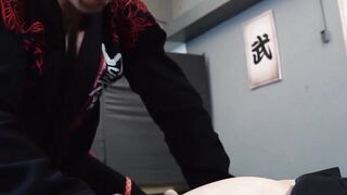 Young gaysians tied up and hard pounded in naughty foursome