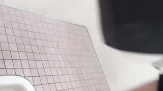 Japanese women use public restroom to pee and get filmed