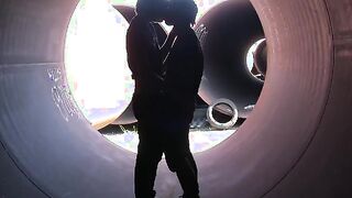 Cock hungry Brandon blows Nick and Owen Ferral in public