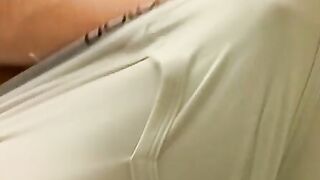 Perverted young man teases and wanks in his expensive undies