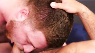 Cute cub enjoys big raw dick from his bear boyfriend