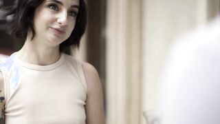 Petite naive waitress fucked in the ass