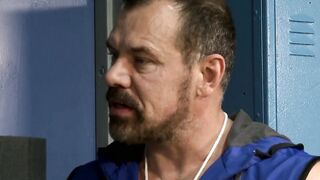 Coach Max Sargent smashes jockstrap wearing homo Tommy Regan
